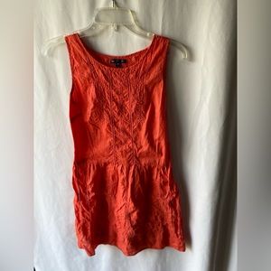 GAP Coral Eyelet Summer Dress Size 2